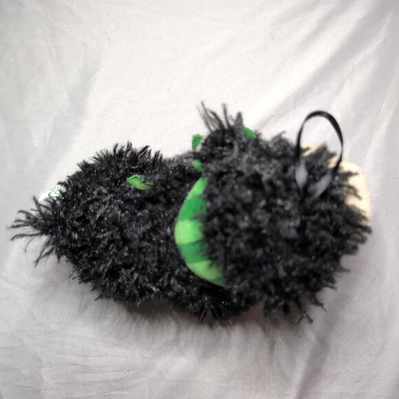 Huggable Irish Friends Shamrock Sheep Ornament Shaggy Black Scarf Allied - Picture 6 of 14